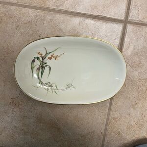 US AIR FORCE CHINAWARE G&C HEINRICH BAVARIA GERMANY PLATTER. 12"×18 Floral Dish